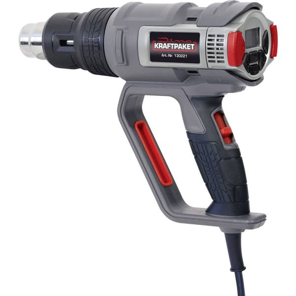 Dino KRAFTPAKET 130221 KRAFTPAKET PROFI 2000W 50-650°C Värmepistol inkl. väska, inkl. Tillbehör, inkl. fläkt 2000 W