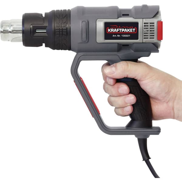 Dino KRAFTPAKET 130221 KRAFTPAKET PROFI 2000W 50-650°C Värmepistol inkl. väska, inkl. Tillbehör, inkl. fläkt 2000 W
