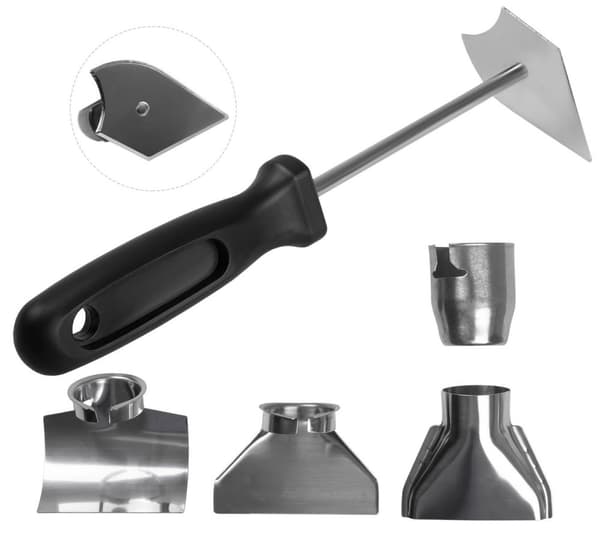 VONROC PRO Varmluftpistol - 2000W | Med LCD-skærm og 60 varmestande (50°C - 650°C)   | Inkl. Tilbehør 5 dele.