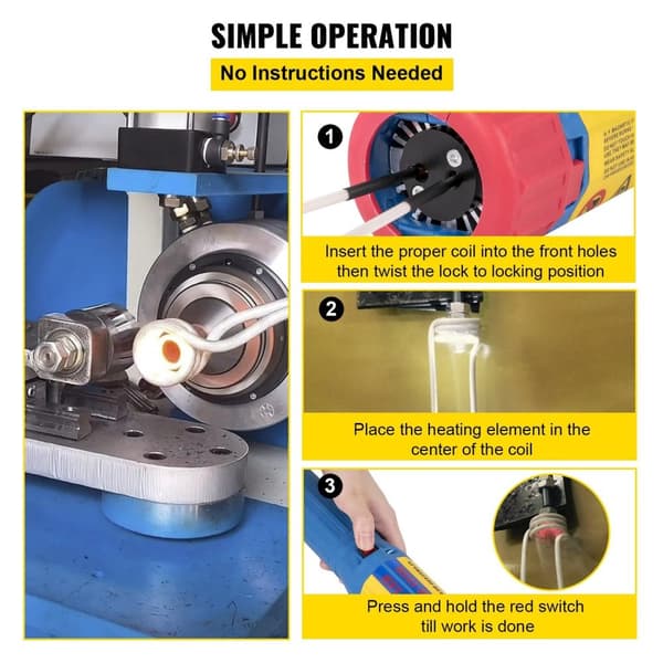 1000W magnetisk induktionsvärmare med 8 st spolar och förvaringslåda, förstärkt material, flamfri värme, genomtänkt design