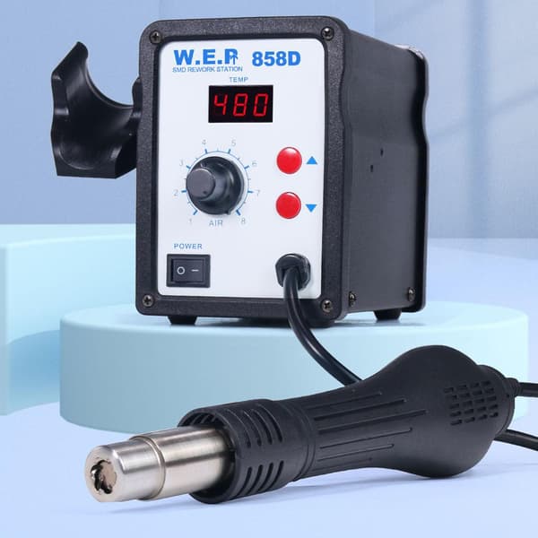 700W 100-500°C 120L/min värmepistol lödstation med digital display, överlägsen funktion, bred applikation