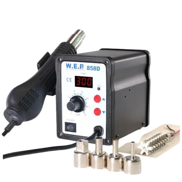 700W 100-500°C 120L/min värmepistol lödstation med digital display, överlägsen funktion, bred applikation