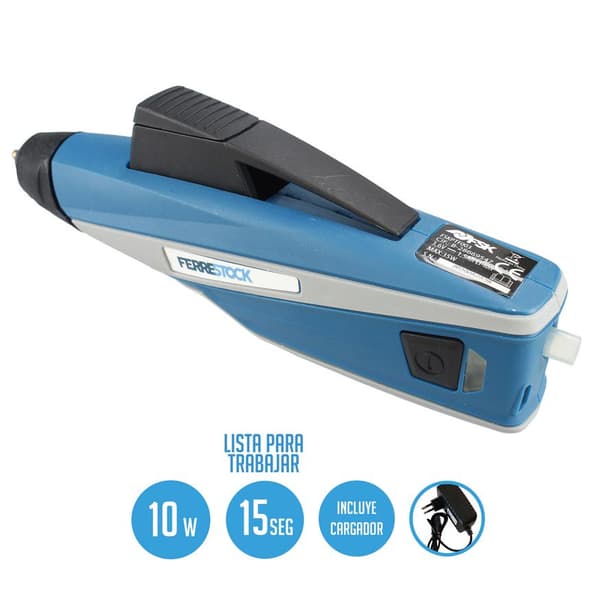 Ferrestock Silikonepistol Med Batteri Fskptf003 10w Blå One Size / EU Plug