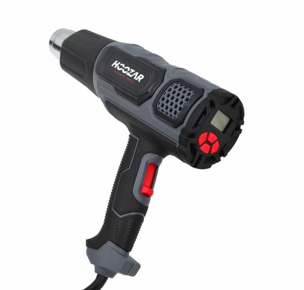 HOOZAR VARMEGUN 2000W MED JUSTERING OG TILBEHØR LCD-DISPLAY