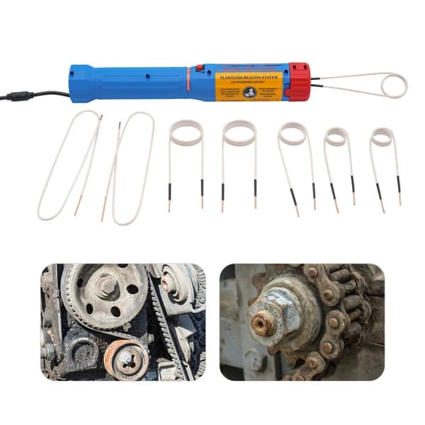 Transportabel Magnetisk Induktionsvarmer, 1100W, 800℃ Maksimal Temperatur,Blå
