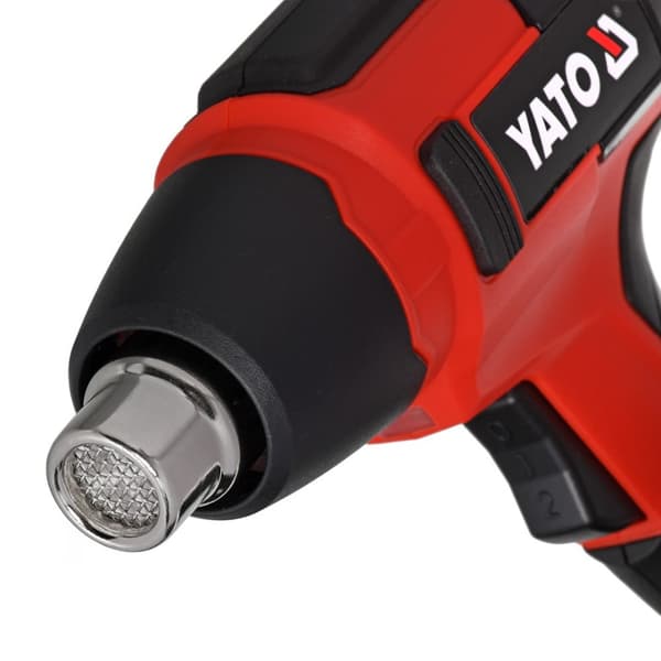 Yato YT-82285 varmepistol Varmluftspistol 100 l/min 550 °C 250 W Sort, Rød