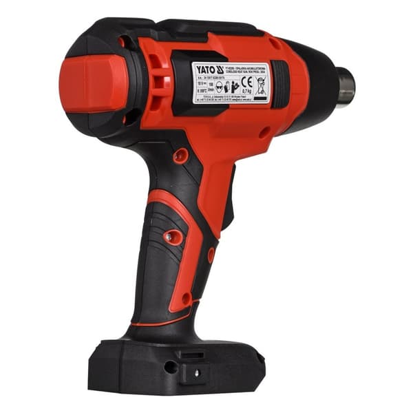 Yato YT-82285 varmepistol Varmluftspistol 100 l/min 550 °C 250 W Sort, Rød