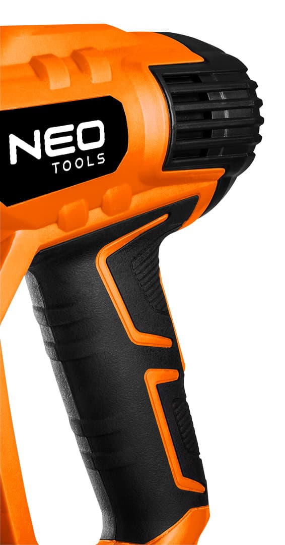 Varmepistol 2000W, I: 50ºC, II: 70-600ºC, kasse, display