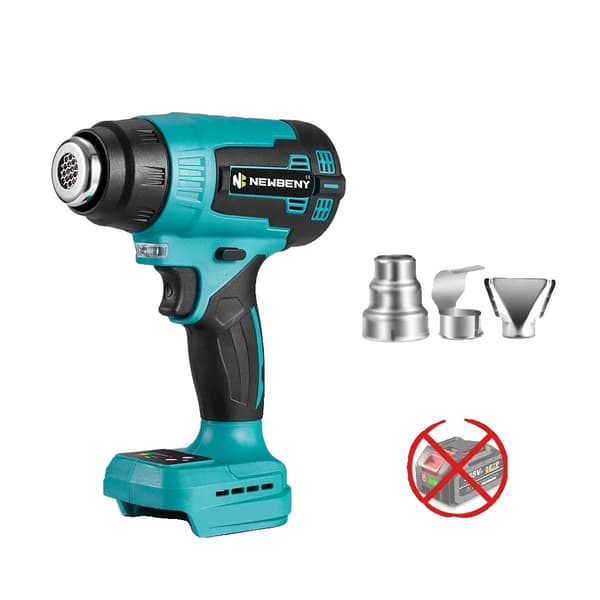 Elektrisk värmepistol, 2000W effekt, 9 växlar justerbar temperatur,Ingen batteri