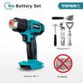 Miniatyrbillede 2 af 2: Varmepistol, 550℃ temperatur, 2500W effekt,Ingen batteri, 2000W og derover