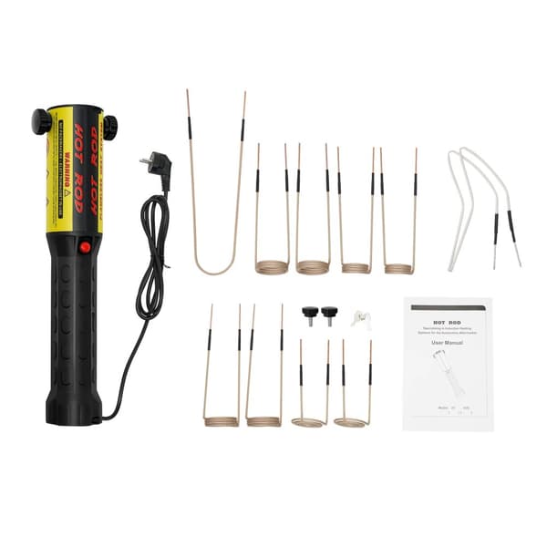Magnetisk induktionsvarmer, 1000W effekt, 800℃ opvarmningstemperatur,Som vist, EU stik