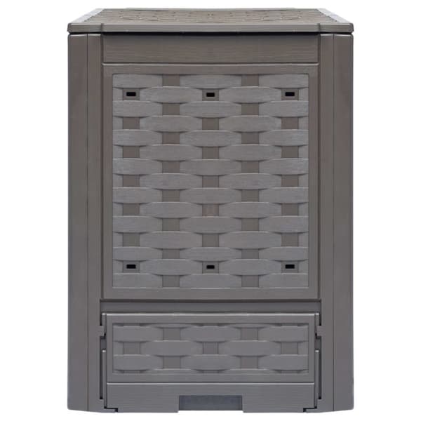 vidaXL kompostbeholder til haven 300 l 60 x 60 x 83 cm brun - Kompostbeholdere