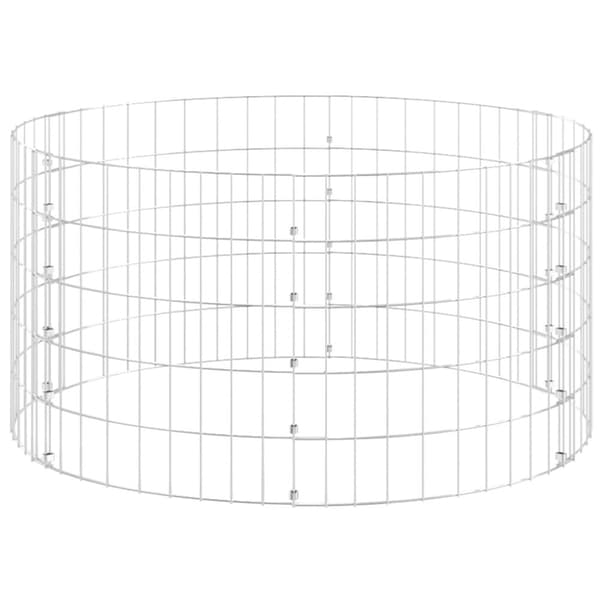 vidaXL Puutarhakomposti Ø100x50 cm galvanoitu teräs -  Kompostorit