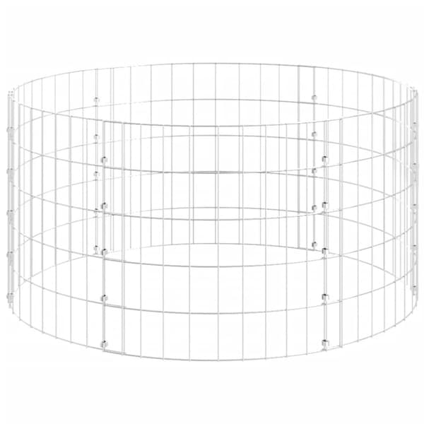 vidaXL Puutarhakomposti Ø100x50 cm galvanoitu teräs -  Kompostorit