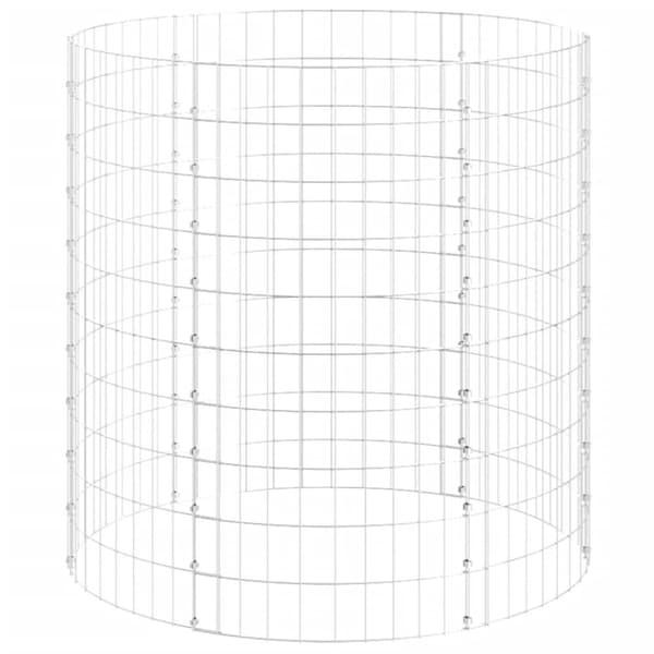 vidaXL Puutarhakomposti Ø100x100 cm galvanoitu teräs -  Kompostorit