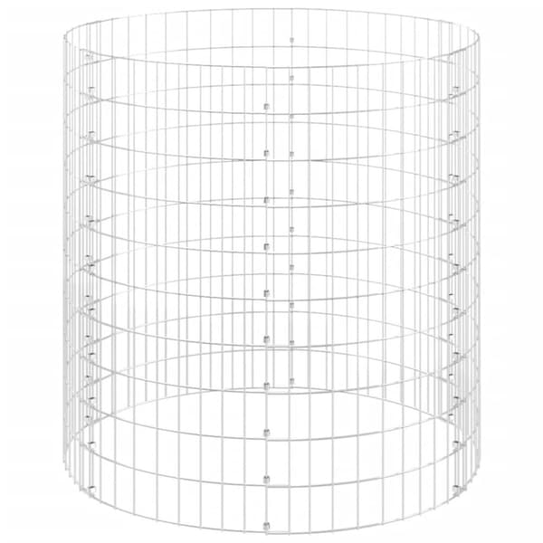 vidaXL Puutarhakomposti Ø100x100 cm galvanoitu teräs -  Kompostorit