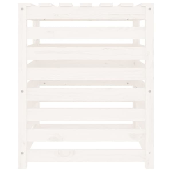 vidaXL Komposti valkoinen 63,5x63,5x77,5 cm täysi mänty -  Kompostorit