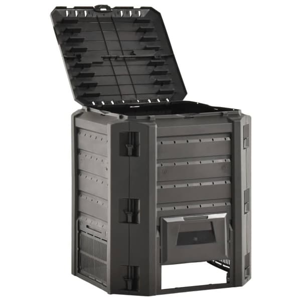 The Living Store Puutarhan kompostiastia musta 380 l -  Kompostorit