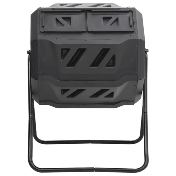 The Living Store kompostbeholder til have 73x64x95 cm 160 l sort -  Kompostbeholdere