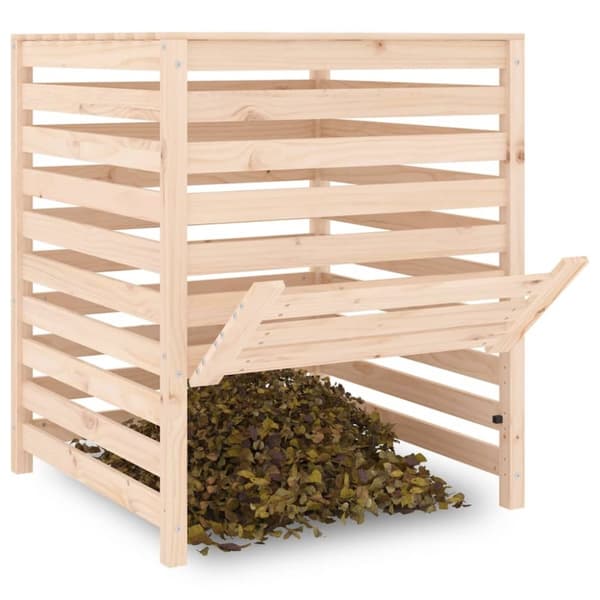 The Living Store Komposti 82,5x82,5x99,5 cm täysi mänty -  Kompostorit
