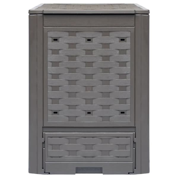 Kompostbeholdere 2 stk. 60 x 60 x 83 cm 600 l brun - Kompostbeholder Til Haven - Kompostbeholdere Til Haven - Home & Living