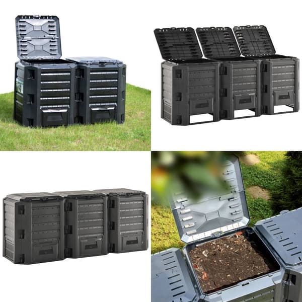 Kompostbeholder 1200 l sort - Kompostbeholder - Kompostbeholdere - Home & Living