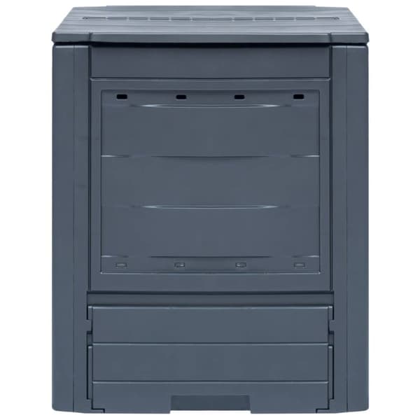 Trädgårdskompost 3 st grå 60x60x73 cm 780 L