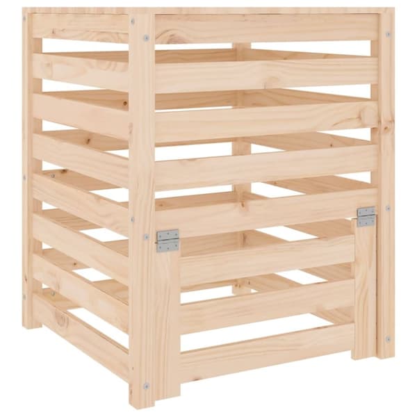 Kompostlåda 63,5x63,5x77,5 cm massiv furu