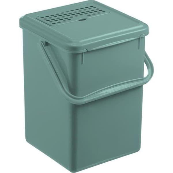 Rotho Bio 9L komposthink med kolfilter - Mörkgrön