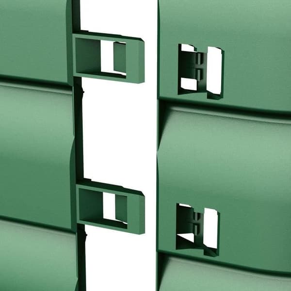 Komposter - MATTIUSSI ECOLOGIA - 300 liter - Grön - Lätt att montera - Optimerad ventilation