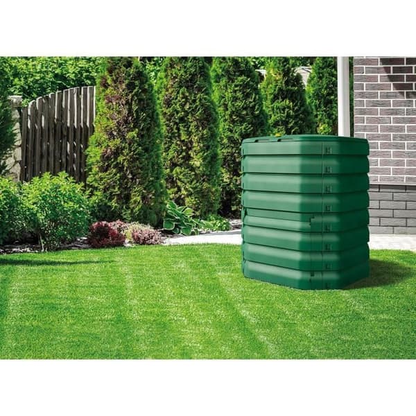 Komposter - MATTIUSSI ECOLOGIA - 300 liter - Grön - Lätt att montera - Optimerad ventilation