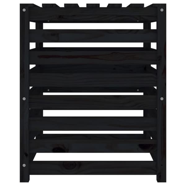 Kompostlåda svart 63,5x63,5x77,5 cm massiv furu