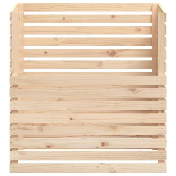 Kompostlåda 100x100x102 cm massiv furu