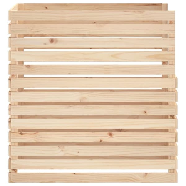 Kompostlåda 100x100x102 cm massiv furu
