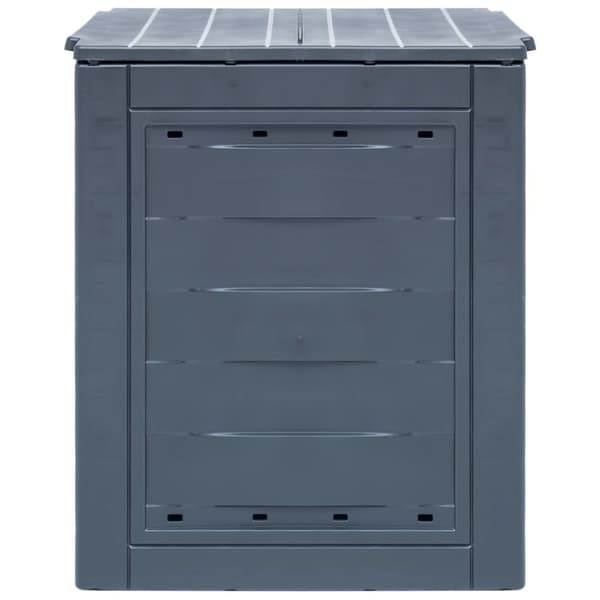 Trädgårdskompost 2 st grå 60x60x73 cm 520 L