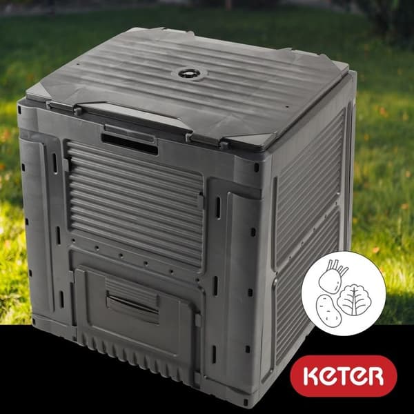 Komposter - Keter - 470l - Svart - Ekologisk - Hållbar - Lätt att montera