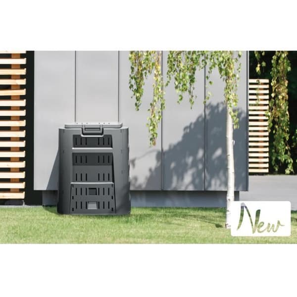 220L Compogreen trädgårdskomposter - PROSPERPLAST - Svart - Lätt och hållbar