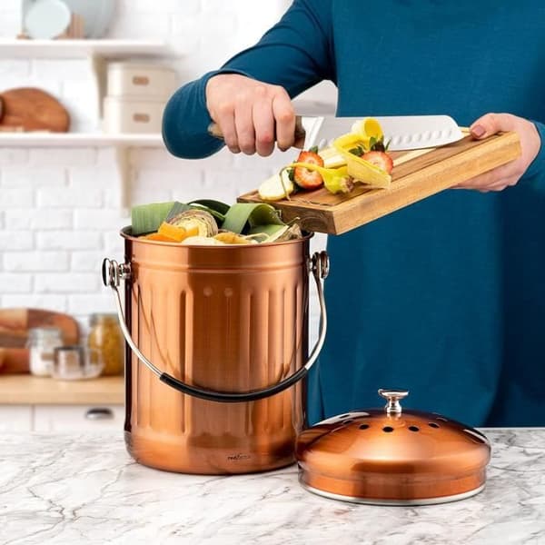 Komposthink - RÖD FAKTOR - Odoft - Rostfritt Stål - 5 Liter - Matt Koppar