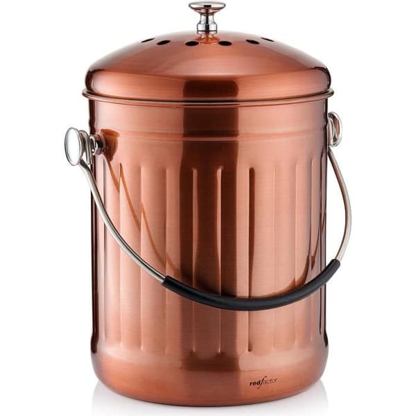 Komposthink - RÖD FAKTOR - Odoft - Rostfritt Stål - 5 Liter - Matt Koppar
