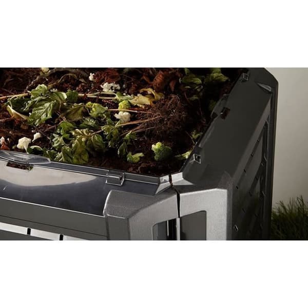 PROSPERPLAST Composter Compogreen 1600L svart 82,6x261x71,9 cm