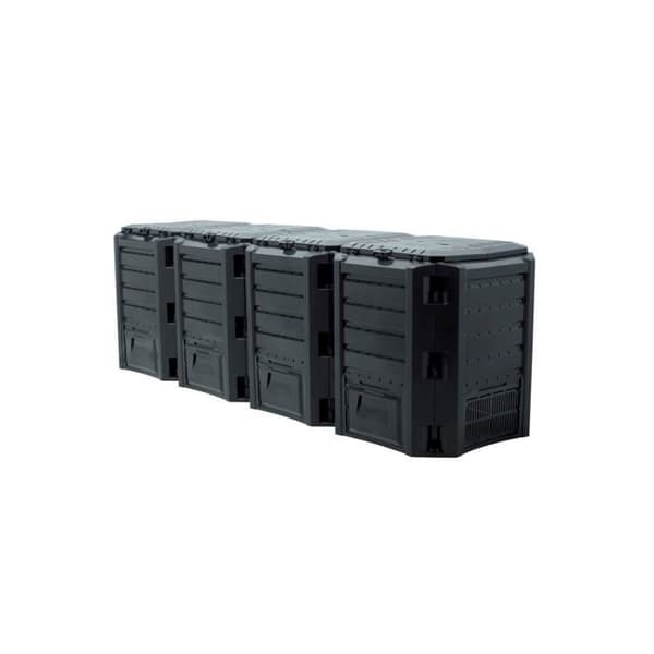 PROSPERPLAST Composter Compogreen 1600L svart 82,6x261x71,9 cm