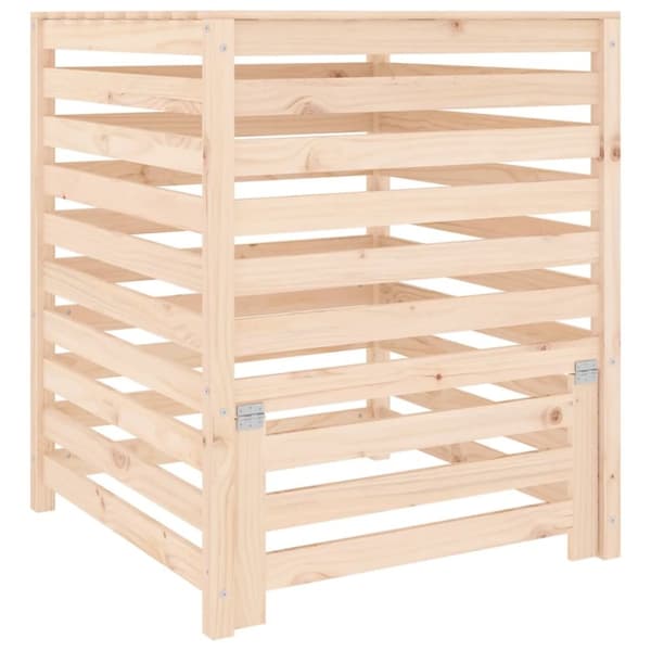Kompostlåda 82,5x82,5x99,5 cm massiv furu