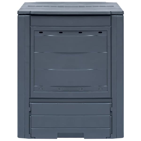 Trädgårdskompost grå 60x60x73 cm 260 L