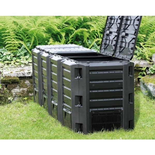 PROSPERPLAST KOMPOSTIÄMÄ 1600L MUSTA 261 x 83 x 72cm
