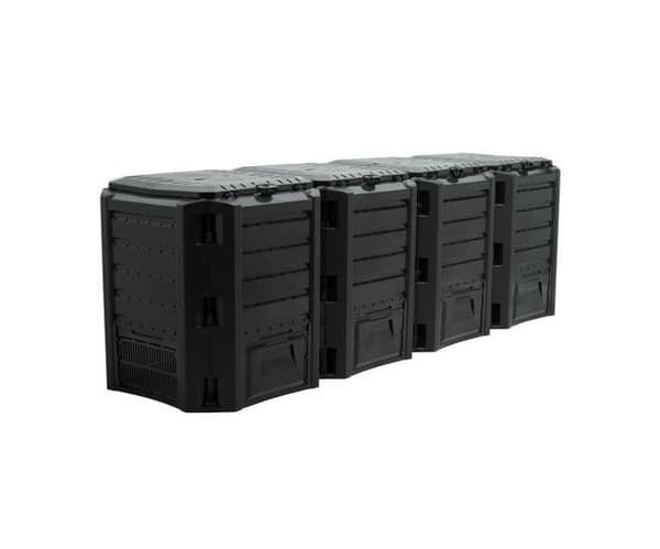 PROSPERPLAST KOMPOSTBEHOLDER 1600L SORT 261 x 83 x 72cm