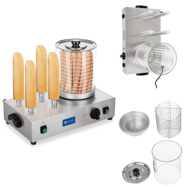 Vandvarmer til hotdogs og HOTDOG-boller 2 x 300W