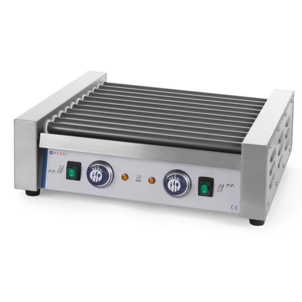 Rullagrilli rullalämmitin hot dogeille, 11 rullaa, 1180W - Hendi 268704