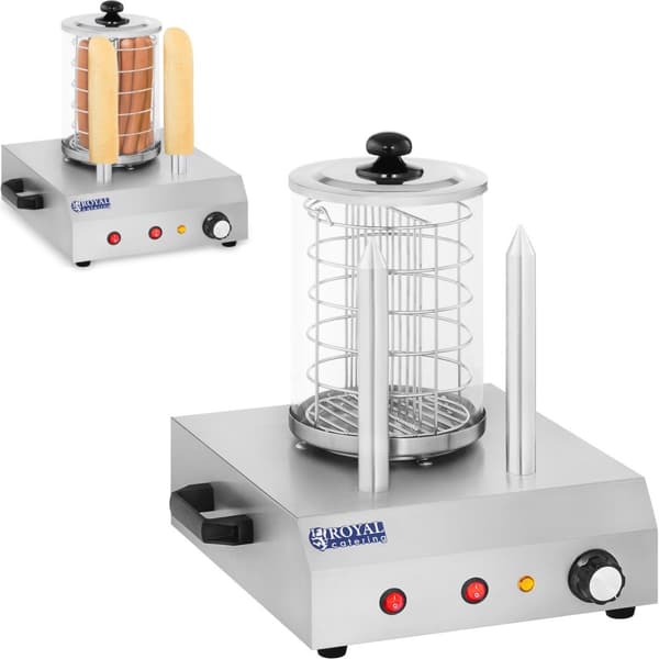 Lämmitin 30 hot dogille, makkaralle ja 2 pullalle Royal Catering RCHW-350-2