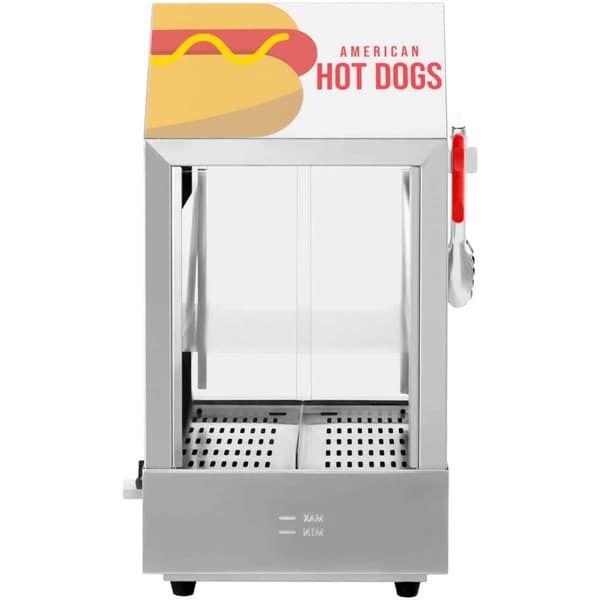 Varmelegeme, varmedisplay til 100 hotdogs, 25 rullepølse, 1000W