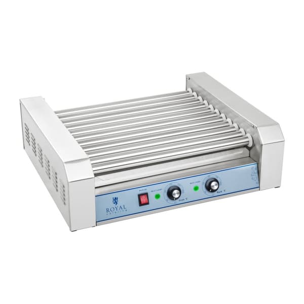 Rullgrill med lock, rullgrill, korvvärmare, 11 rullar